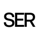 Black text 'SER' on a white background